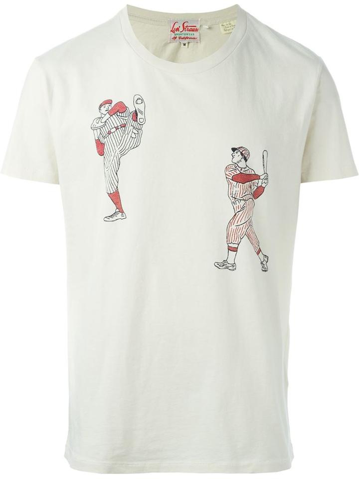 Levi Strauss Sportswear Baseball Print T-shirt