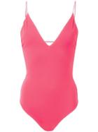 Dion Lee Fine Line One Piece, Women's, Size: 8, Pink/purple, Polyester/spandex/elastane