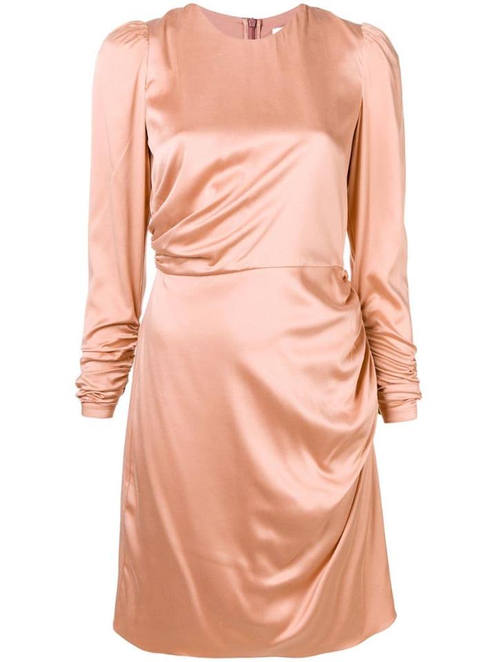 Zimmermann Gathered Side Fitted Dress - Pink