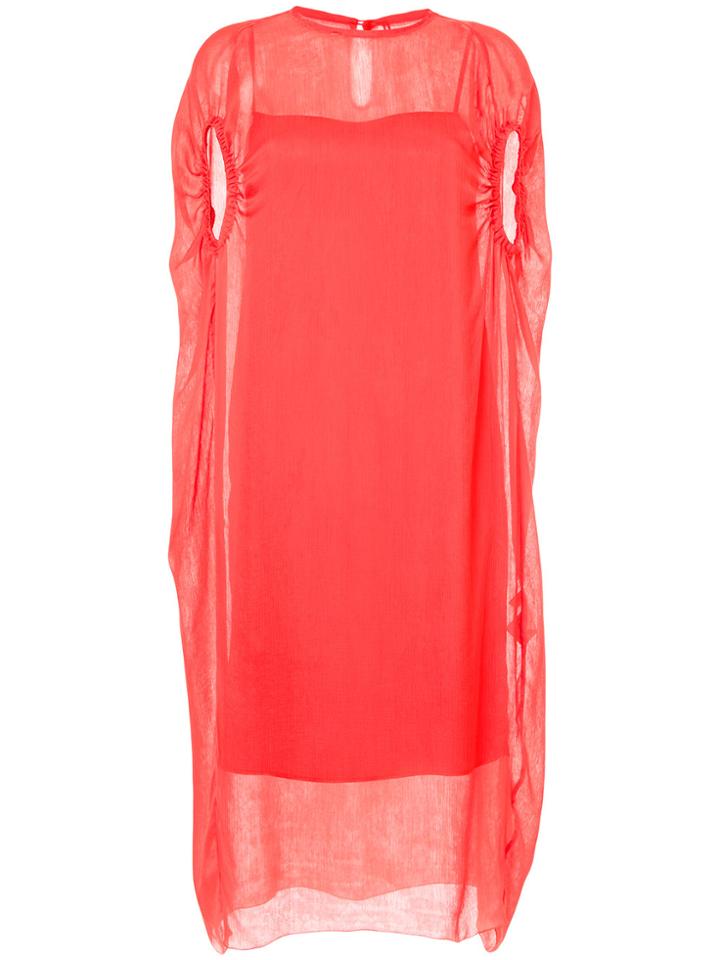 08sircus Gathered Sleeves Layered Dress - Unavailable