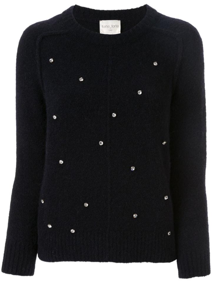 Forte Forte Rhinestone-embellished Jumper - Black