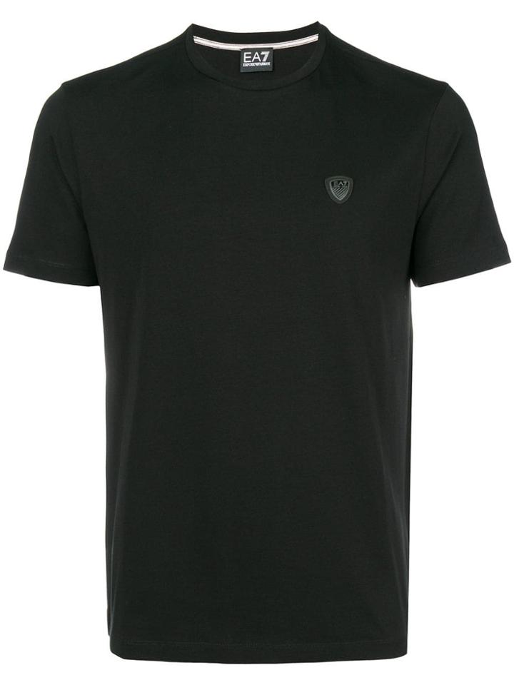 Ea7 Emporio Armani Plain T-shirt - Black