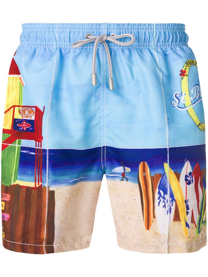 Mc2 Saint Barth Beach Print Swim Shorts - Multicolour