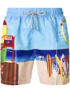 Mc2 Saint Barth Beach Print Swim Shorts - Multicolour