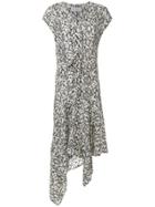 Christian Wijnants Floral Flared Midi Dress - White