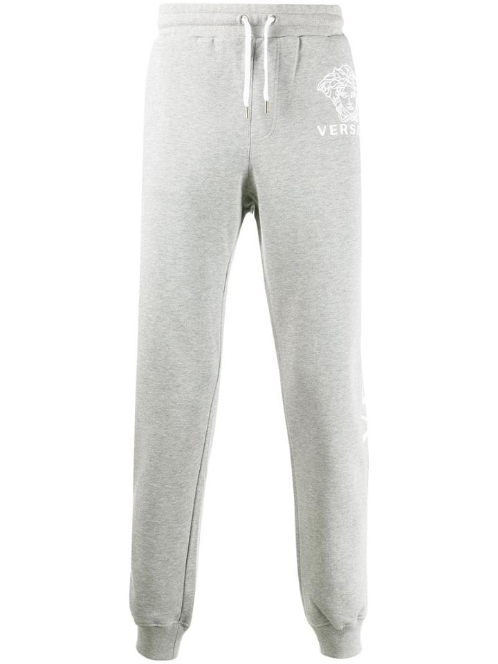 Versace Medusa Print Track Pants - Grey