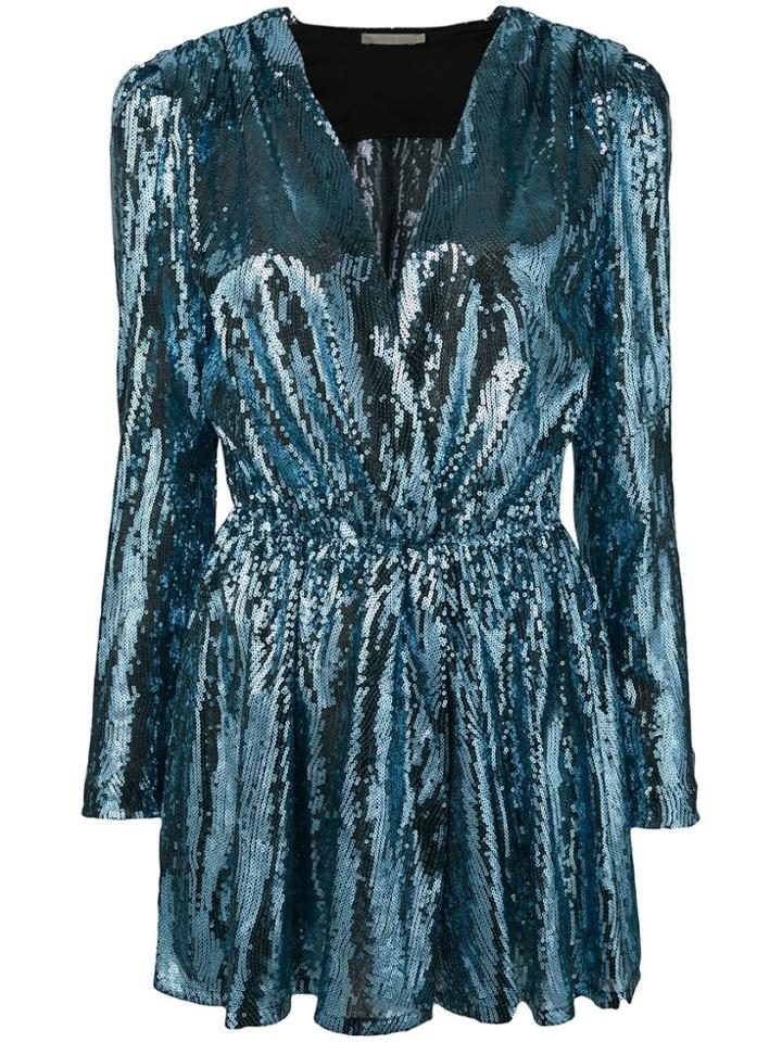 Amen Sequined Mini Dress - Blue