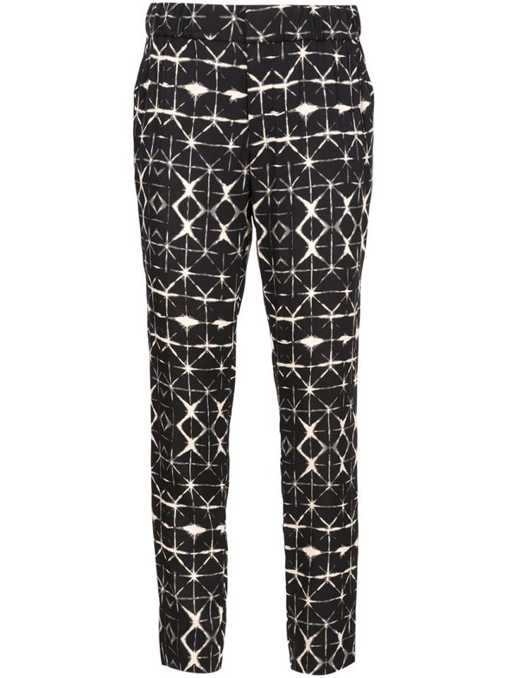 Piamita Printed Cigarette Trousers