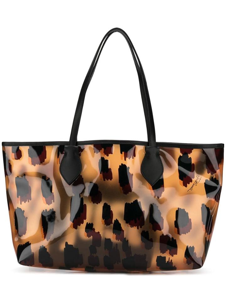 Just Cavalli Leopard Print Tote - Brown