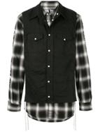 Takahiromiyashita The Soloist Padded Plaid Shirt - Black