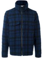 Andrea Pompilio Checked Jacket, Men's, Size: 52, Blue, Wool/alpaca/mohair/other Fibers