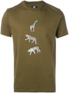 Ps By Paul Smith Animal Print T-shirt, Men's, Size: Xl, Green, Cotton