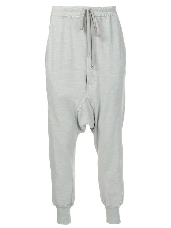 Rick Owens Drkshdw Drop-crotch Trousers, Men's, Size: Large, Nude/neutrals, Cotton