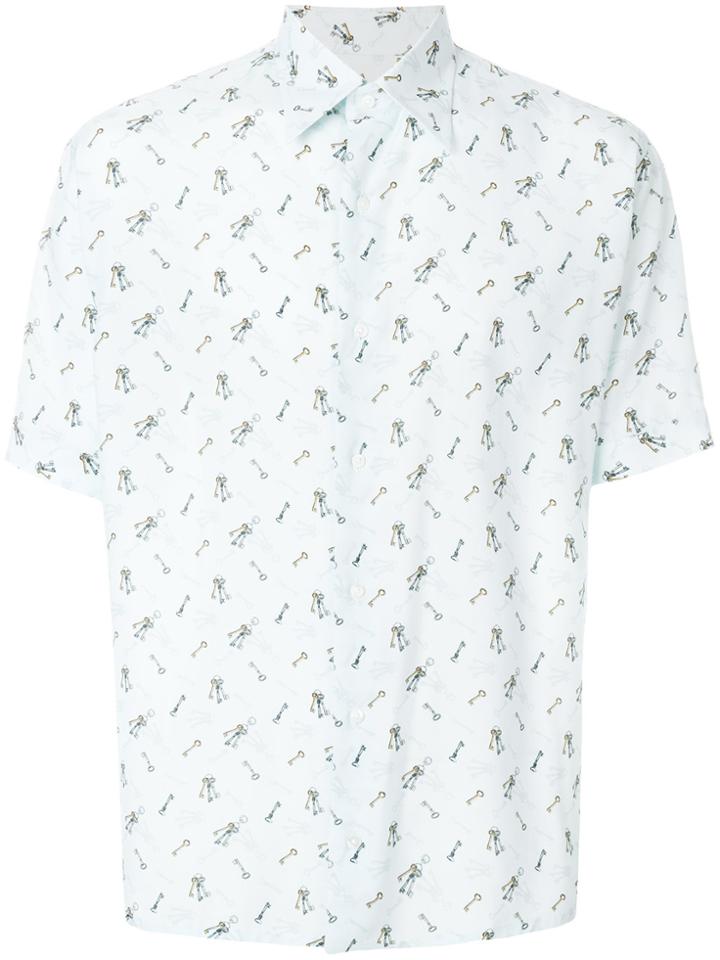 Fendi Everyday Fendi Keys Print Shirt - Blue