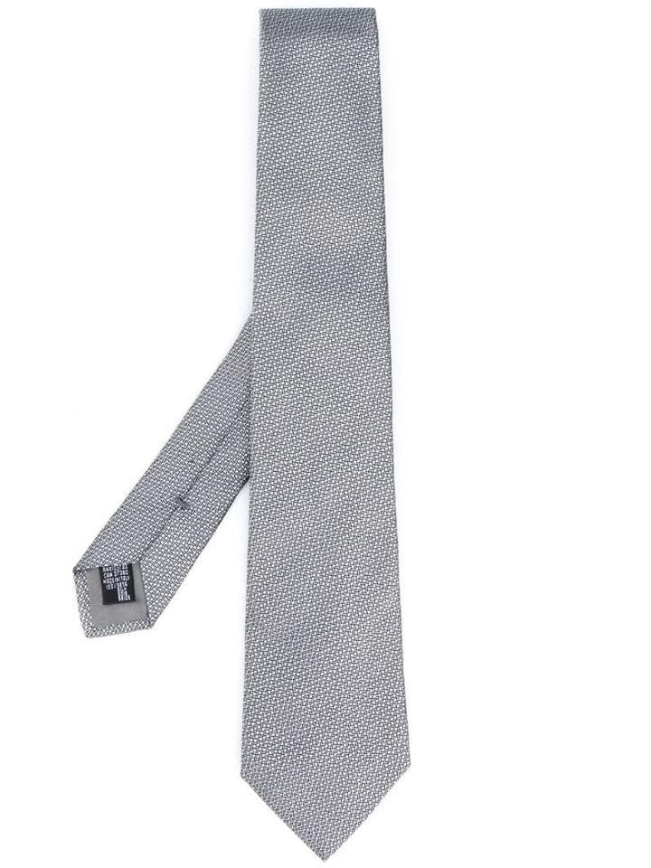Emporio Armani Twill Tie - Grey