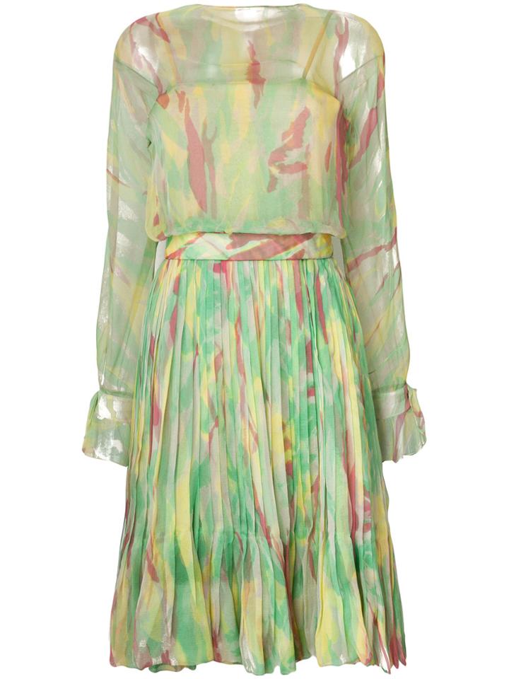 Christian Dior Vintage Haute Couture Print Dress - Multicolour