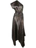 Rosetta Getty One Shoulder Twist Dress - Black