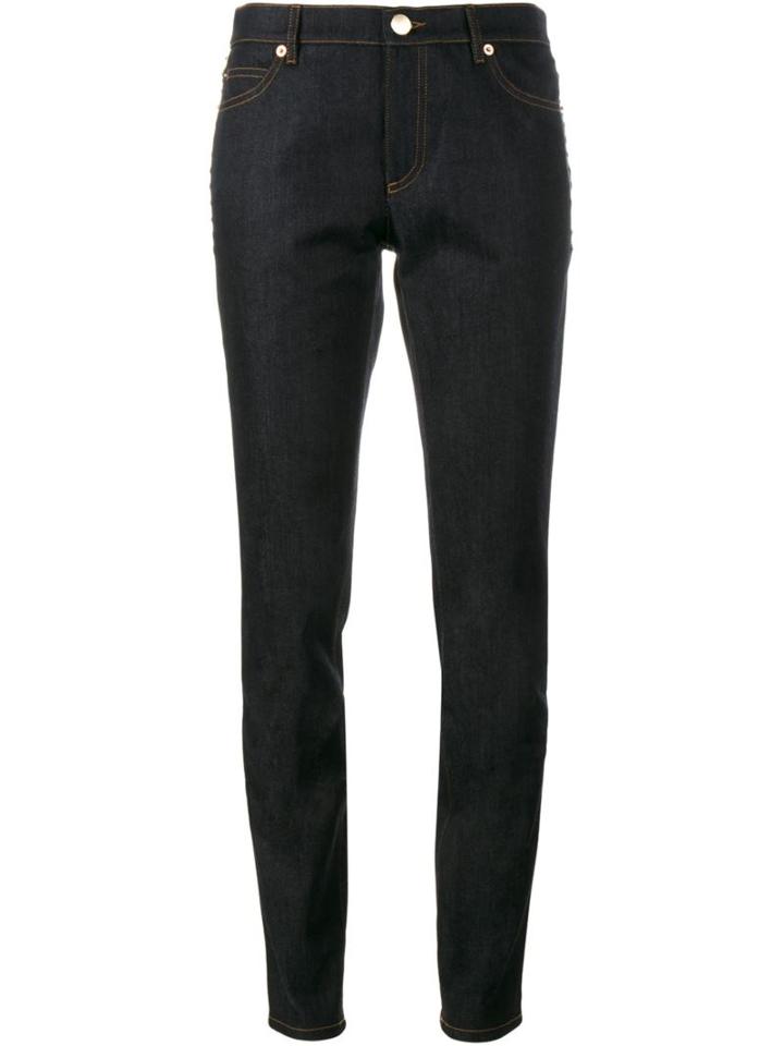 Valentino 'rockstud' Straight Leg Jeans, Women's, Size: 29, Blue, Cotton/spandex/elastane/polyester