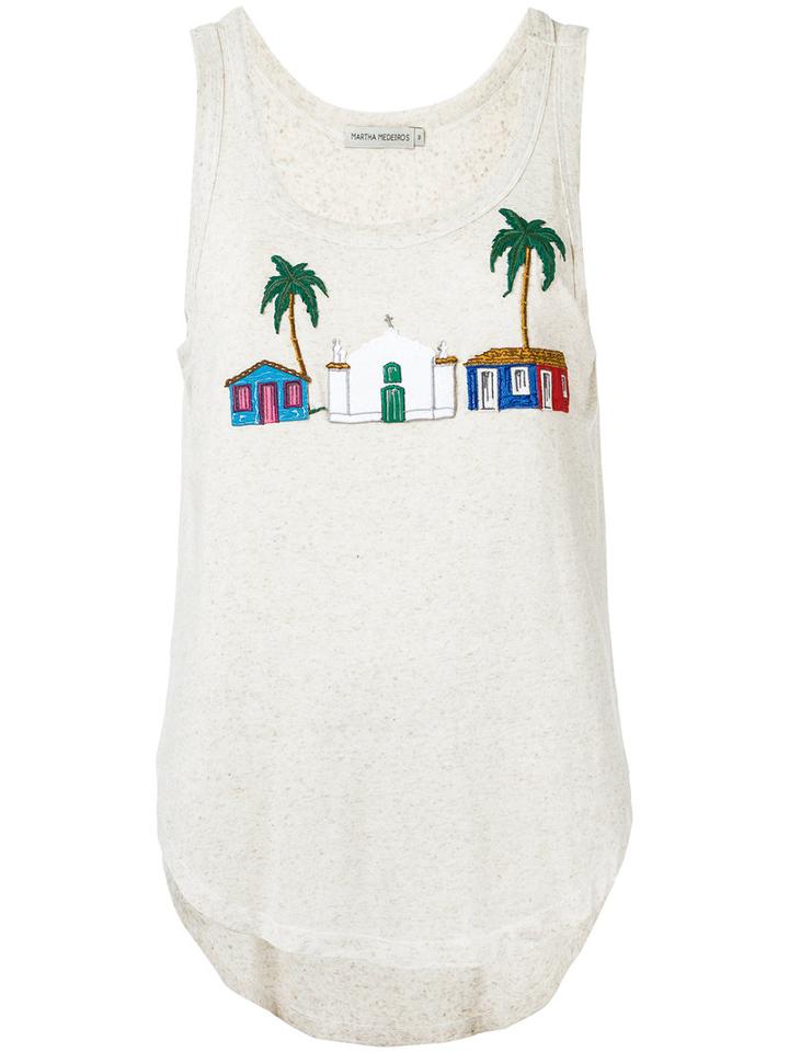 Martha Medeiros - Alda Tank Top - Women - Linen/flax/spandex/elastane/viscose - P, White, Linen/flax/spandex/elastane/viscose