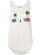 Martha Medeiros - Alda Tank Top - Women - Linen/flax/spandex/elastane/viscose - P, White, Linen/flax/spandex/elastane/viscose