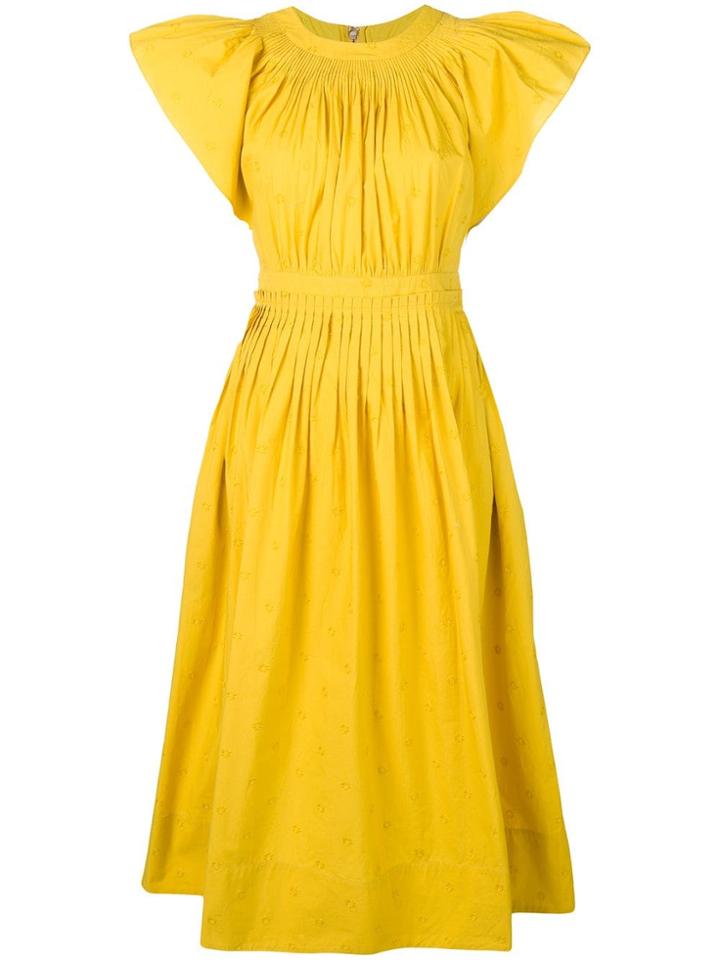 Ulla Johnson Lottie Midi Dress - Yellow