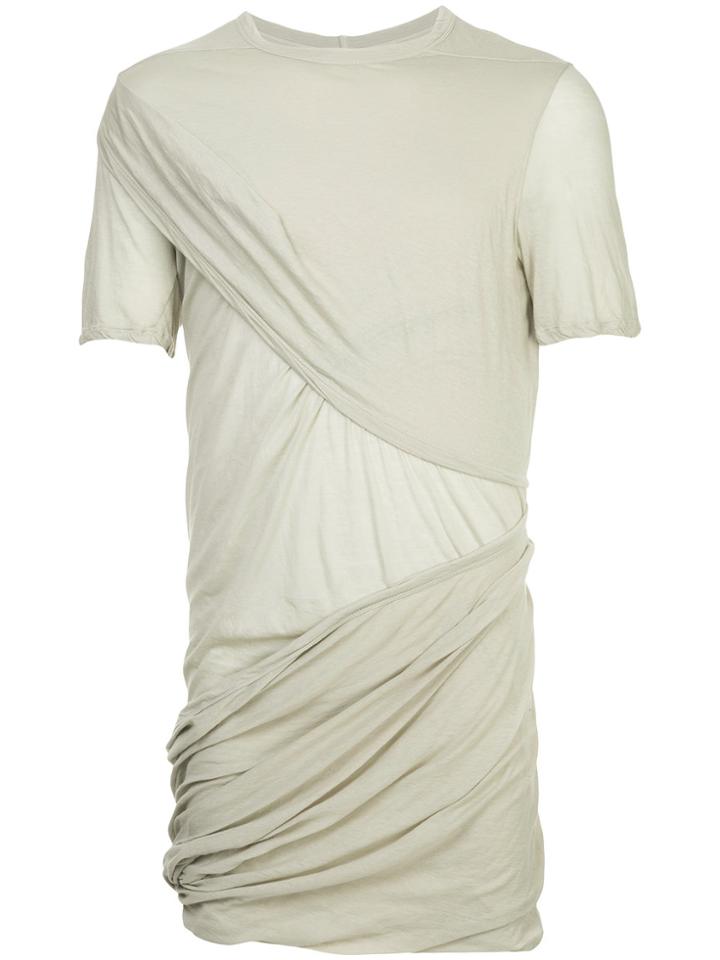 Rick Owens Draped T-shirt - Grey