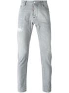 Dsquared2 'cool Guy' Jeans, Men's, Size: 50, Grey, Cotton/spandex/elastane/calf Leather/cotton