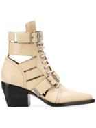 Chloé Rylee 60 Buckle Ankle Boots - Nude & Neutrals