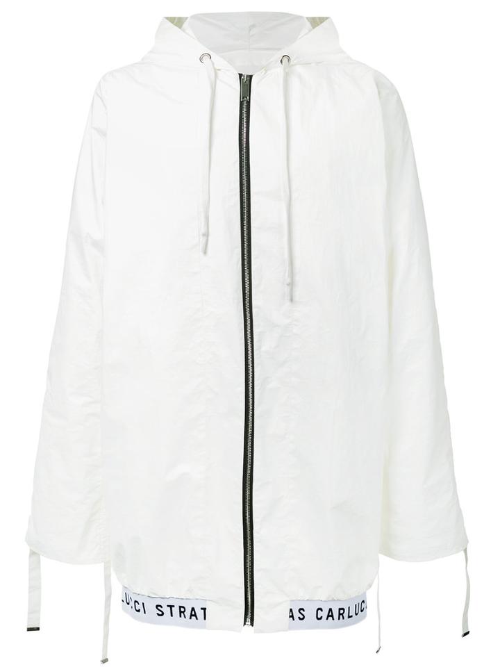 Strateas Carlucci - Veil Bomber Jacket - Men - Polypropylene/polyurethane - S, White, Polypropylene/polyurethane