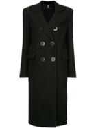Julia Davidian Fitted Double Breasted Coat - Black