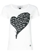 Vivienne Westwood Heart Print T-shirt - White