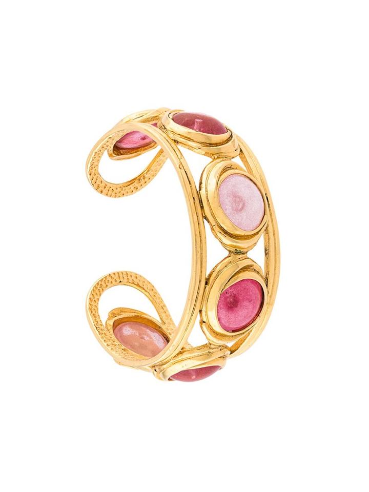 Chanel Vintage Gripoix Cuff, Women's, Pink/purple
