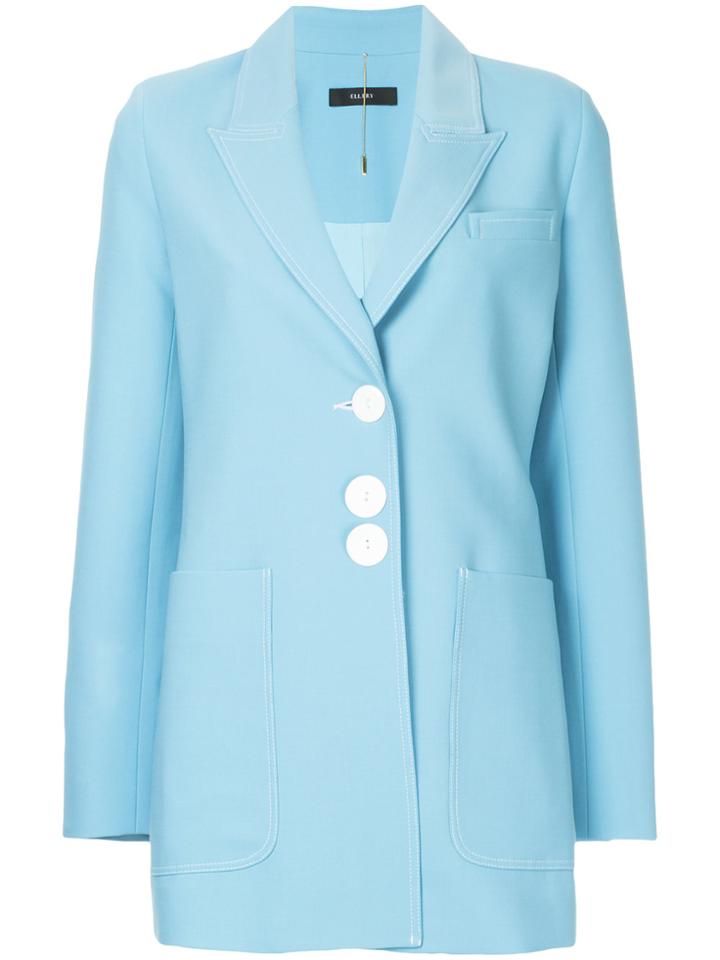 Ellery Three Button Jacket - Blue