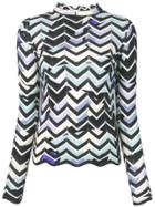 Emilio Pucci Alex Chevron-knit Jumper - Neutrals