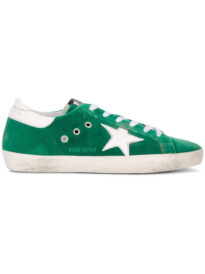 Golden Goose Deluxe Brand Emerald Green Suede Superstar Sneakers