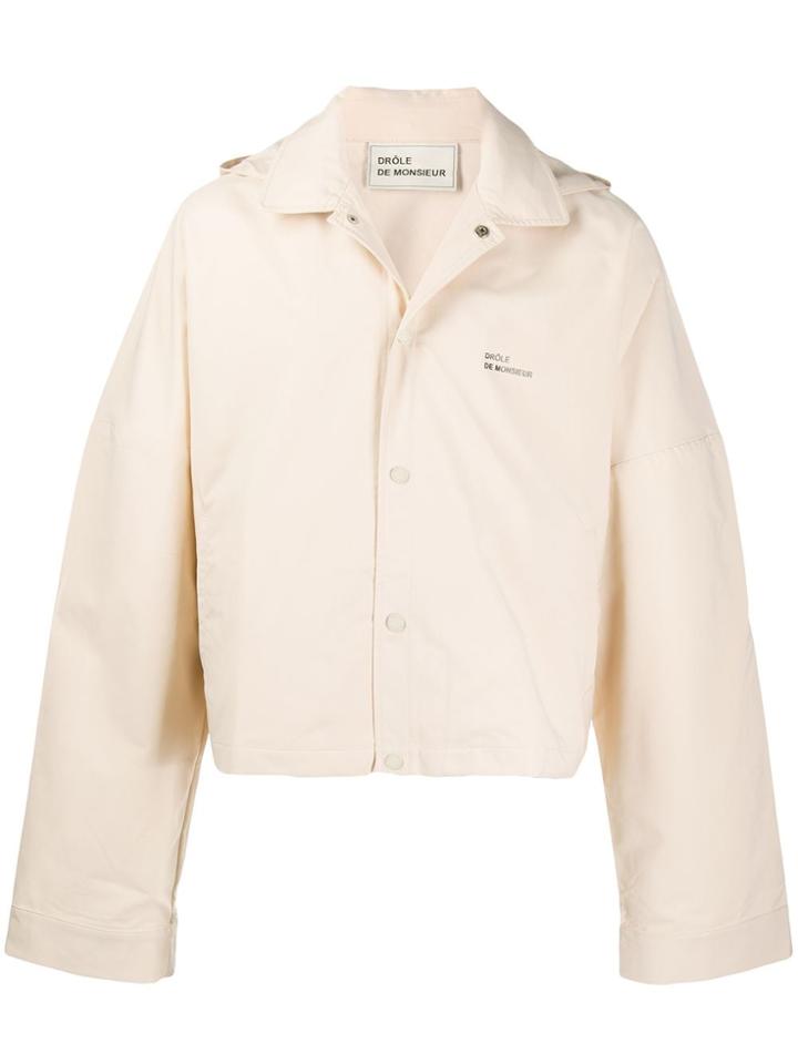 Drôle De Monsieur Nfpm Cropped Jacket - Neutrals