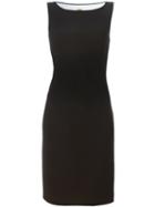 Moschino Boat Neck Dress, Women's, Size: 40, Black, Triacetate/polyester/rayon/spandex/elastane