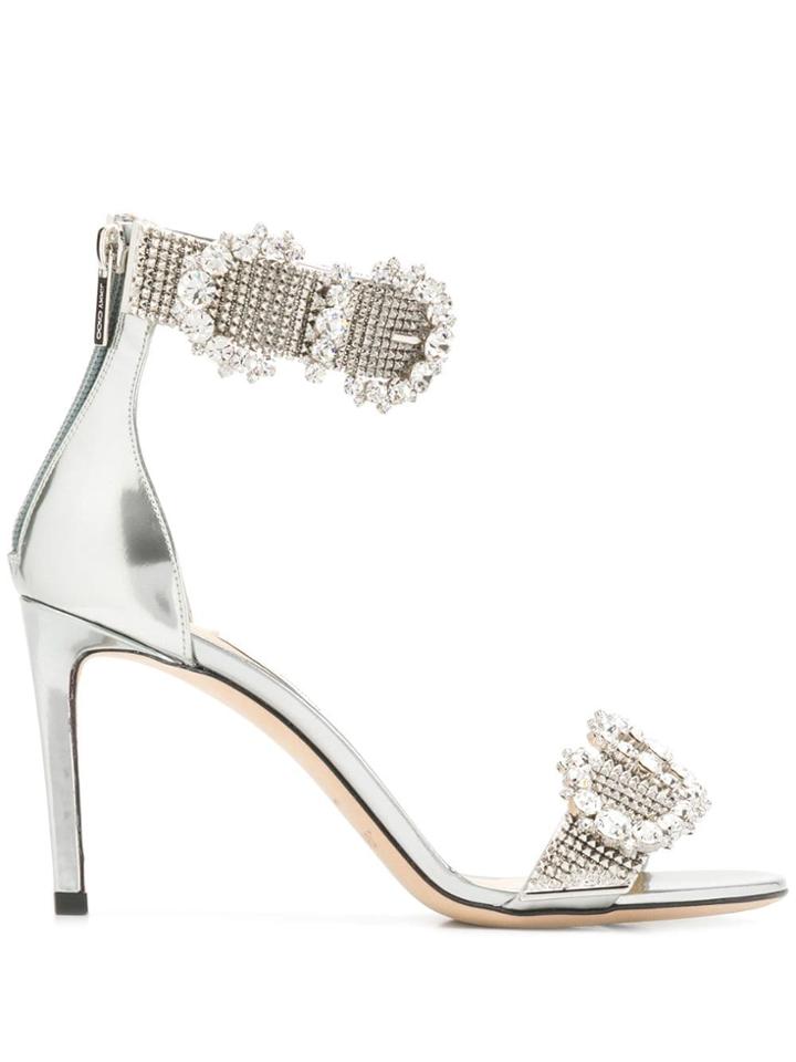 Jimmy Choo Lais 85 Sandals - Silver