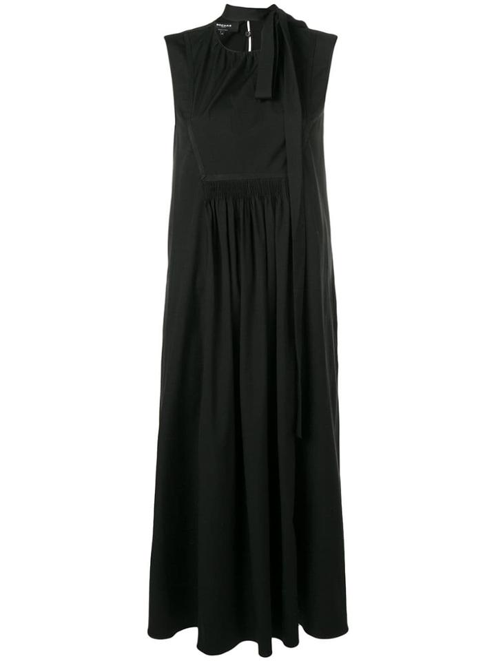 Rochas Flared Midi Dress - Black