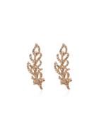 Rosa De La Cruz Leaf Earrings - Rose Gold
