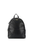 Trussardi Jeans Embossed Logo Backpack - Black