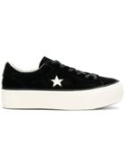 Converse One Star Platform Ox Sneakers - Black