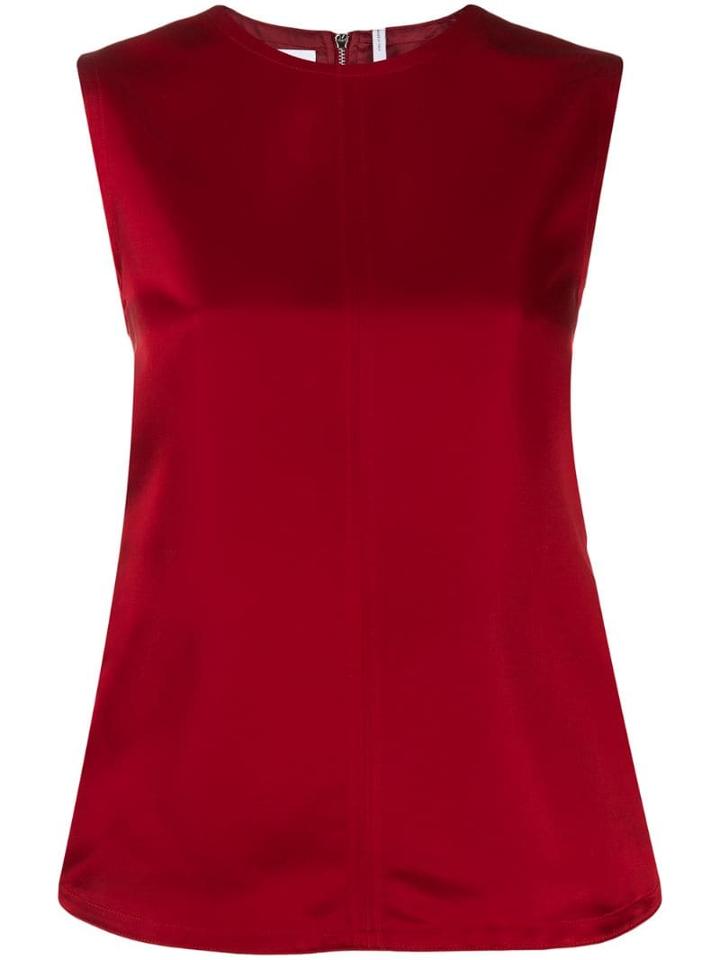 Helmut Lang Open Back Top - Red