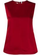 Helmut Lang Open Back Top - Red