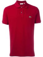 Lacoste Logo Patch Polo Shirt, Men's, Size: 4, Red, Cotton