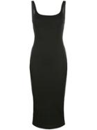 Fleur Du Mal Ribbed Knit Bustier Dress - Black