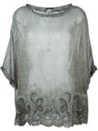Faliero Sarti Embroidered Hem Top