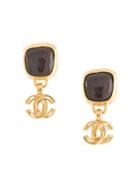 Chanel Pre-owned 1997 Cc Drop Earrings 1997 - Gold