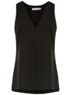 Mara Mac V-neck Top - Black