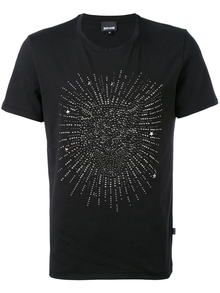 Just Cavalli - Studded Lion T-shirt - Men - Cotton - Xl, Black, Cotton